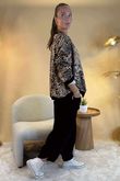 Laundry B Suko Suedette Bomber Jacket Animal