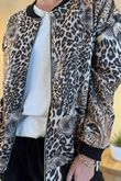 Laundry B Suko Suedette Bomber Jacket Animal