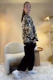 Laundry B Suko Suedette Bomber Jacket Honeycomb