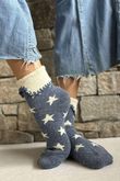 Laundry B Terry & Wool Luxury Socks Star Denim Stone