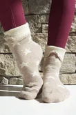 Laundry B Terry & Wool Luxury Socks Star Latte Stone