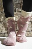 Laundry B Terry & Wool Luxury Socks Star Dusky Rose Stone 