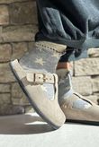 Laundry B Terry & Wool Luxury Socks Star Grey Stone