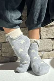 Laundry B Terry & Wool Luxury Socks Star Grey Stone