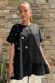 Laundry B Wild Shores Capri Pure Cotton Top Black