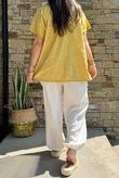 Laundry B Wild Shores Capri Pure Cotton Top Indian Yellow