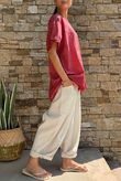 Laundry B Wild Shores Capri Pure Cotton Top Pomegranate