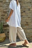 Laundry B Wild Shores Capri Pure Cotton Top White