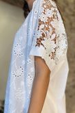 Laundry B Willow Broderie Box Top White /11 =