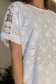 Laundry B Willow Broderie Box Top White /11 =