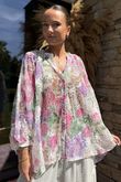 Laundry B Zeta Otto Bloom Bubble Blouse Pinks /15