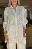 Laundry B Cici Embroidered Shirt Vintage Cream
