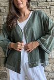 Lenni Cotton Jacket Washed Khaki