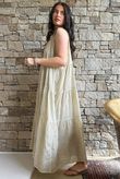 Lenni Cotton Tiered Dress Washed Sandstone