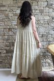 Lenni Cotton Tiered Dress Washed Sandstone