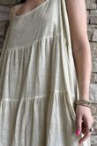 Lenni Cotton Tiered Dress Washed Sandstone