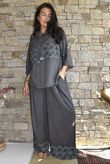 Lin & Lace Linen Blend Hoodie Washed Charcoal