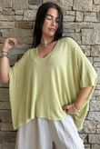 Linen Blend Slub Drape Knit Bamboo
