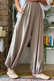 Lock Bloom Cuff Pant Stone