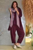 Lock Carrot Leg Trouser Aubergine