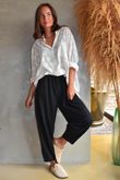 Lock Carrot Leg Trouser Black