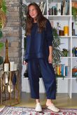Lock Carrot Leg Trouser Navy