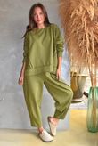 Lock Carrot Leg Trouser Olive