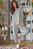 Lock Carrot Leg Trouser Stone