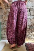 Lock Leopard Bloom Cuff Pant Deep Rose