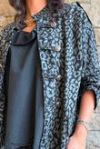 Lock Leopard Military Jacket Black