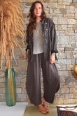 Lock Leopard Military Jacket Coffee Bean