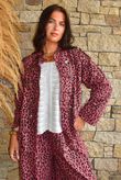 Lock Leopard Military Jacket Deep Rose