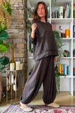 Lock Raw Seam Sweatshirt Coffee Bean