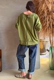 Lock Raw Seam Sweatshirt Olive