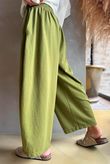 Lock Shirring Barrel Pant Olive