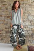 Mabel Sleeveless Bubble Blouse Soft Khaki 