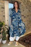 Made in Italy 1967 Shirt Dress Deep Teal