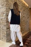Made in Italy Arlo Sherpa Gilet Black 