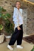 Made in Italy Axel Cropped Trench Jacket White