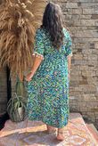 Made in Italy Azurea Souk Maxi Dress Blues /9 =