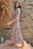 Made in Italy Azurea Souk Maxi Dress Naturals /14 =