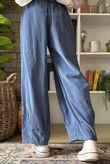 Made in Italy Baby Cord Dart Barrel Pant Denim /12 =