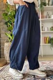 Made in Italy Baby Cord Dart Barrel Pant Navy /10 =