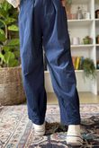 Made in Italy Baby Cord Dart Barrel Pant Navy /10 =