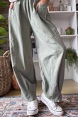 Made in Italy Baby Cord Dart Barrel Pant Soft Khaki /7 =
