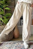 Made in Italy Baby Cord Dart Barrel Pant Stone /15 =