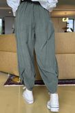 Made in Italy Bateau Needlecord Shelby Cocoon Pant Khaki