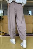 Made in Italy Bateau Needlecord Shelby Cocoon Pant Mocha - 