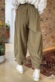 Made in Italy Bateau Needlecord Shelby Cocoon Pant Olive - 