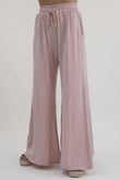 Made in Italy Bay Slub Palazzo Blush